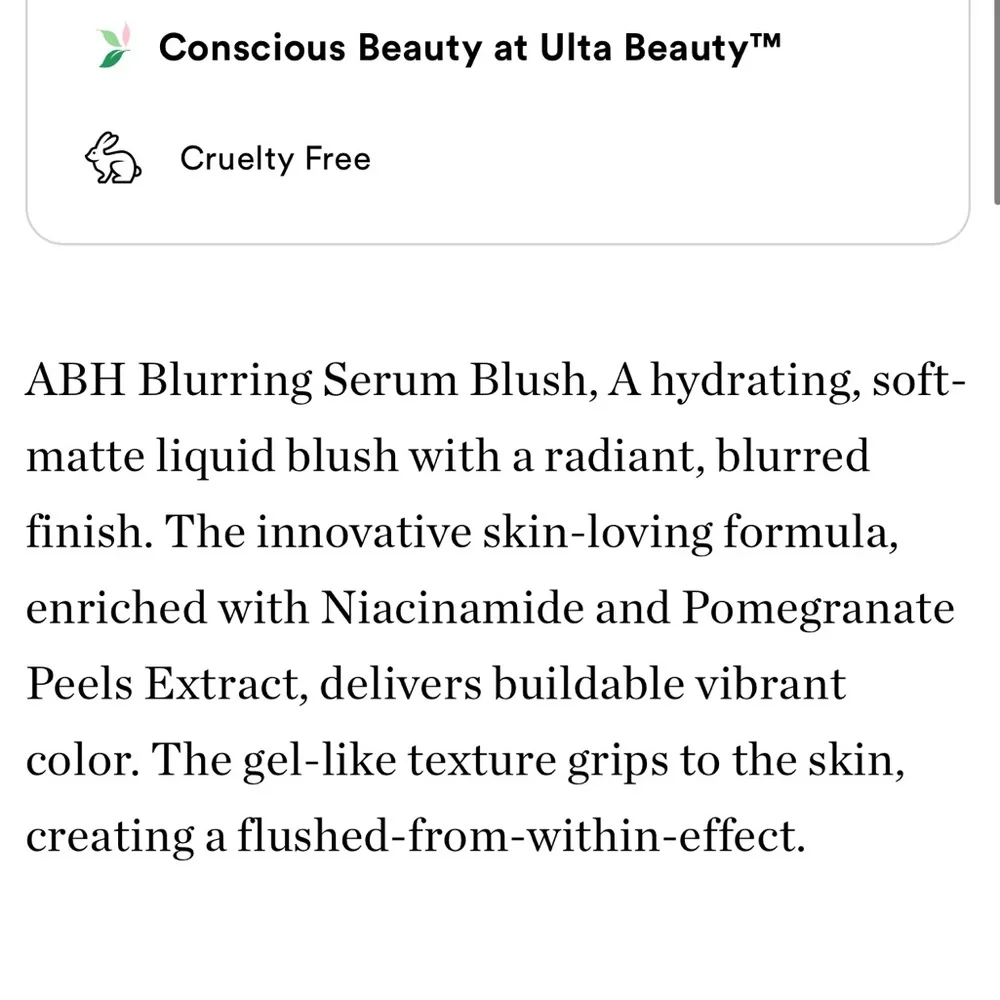 ABH ‘Plum’ Blurring Serum Blush